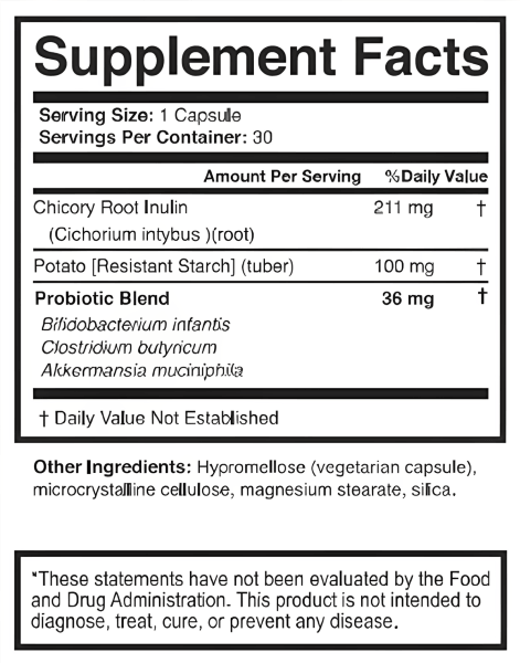 MetaRise Supplement facts