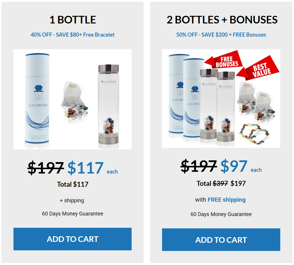 SlimCrystal Pricing